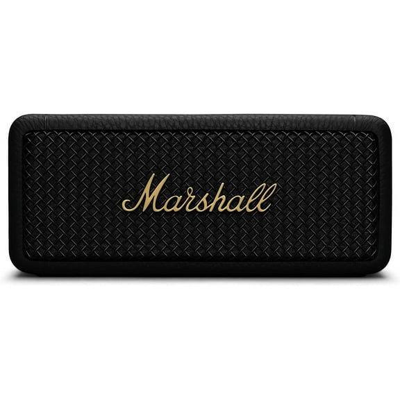 Restored Marshall - Emberton II BT Portable Speaker - Black & Brass (Refurbished)