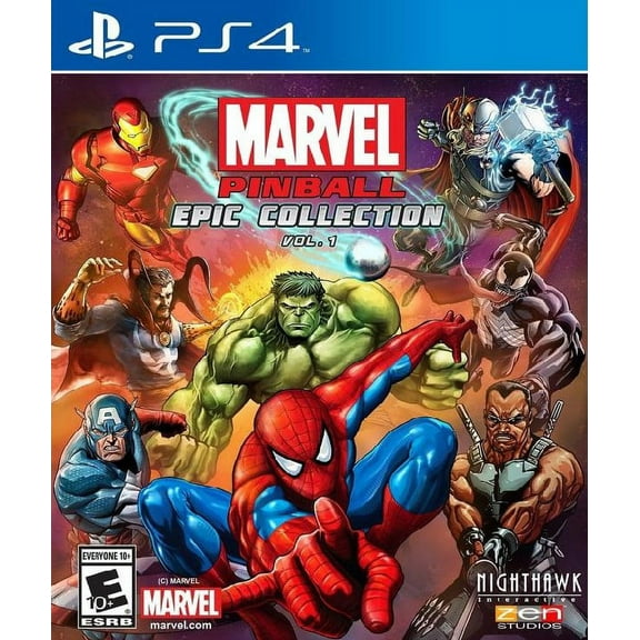 Restored Marvel Pinball: Epic Collection Vol. 1 (Playstation 4, 2016) Super Hero Game (Refurbished)