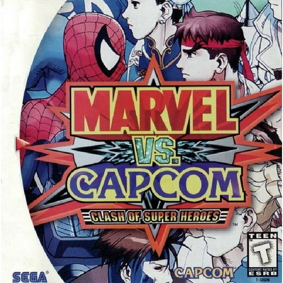 Restored Marvel vs. Capcom: Clash of Super Heroes (Sega Dreamcast, 1999) Fighting Game (Refurbished)