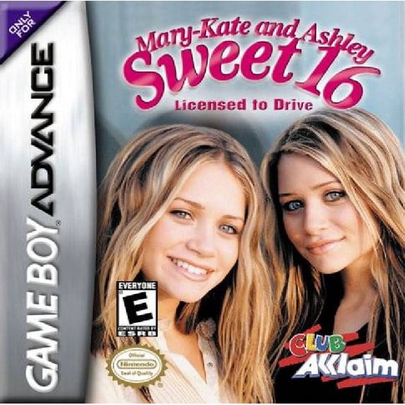 Restored Mary-Kate & Ashley: Sweet 16 Licensed to Drive Game Cards for Nintendo