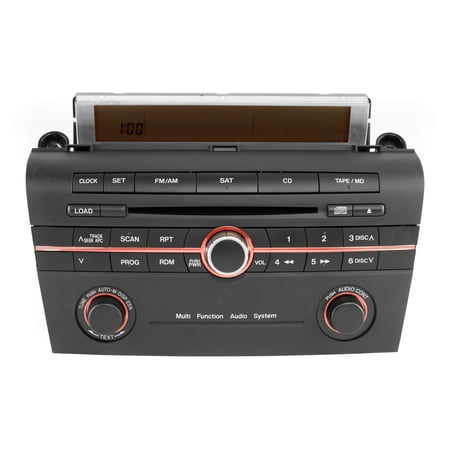 Restored Mazda 2005 3 OEM Original AM FM Receiver with Single Disc CD Player BN8K669R0 (Refurbished)