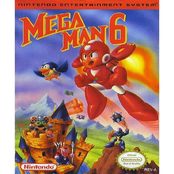 Restored Mega Man 6 (Nintendo NES, 1994) Battle Game (Refurbished)