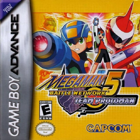 Restored Mega Man Battle Network 5: Team Protoman (Nintendo GameBoy Advance, 2005) Shooter Game (Refurbished)