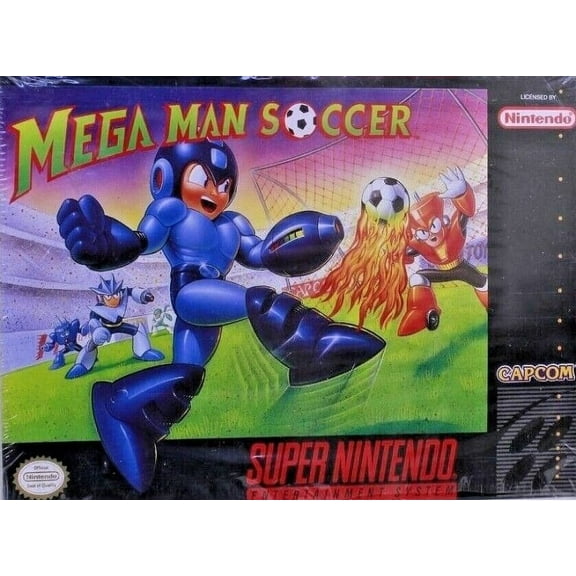 Restored Mega Man Soccer (Super Nintendo, 1994) SNES Video Game (Refurbished)