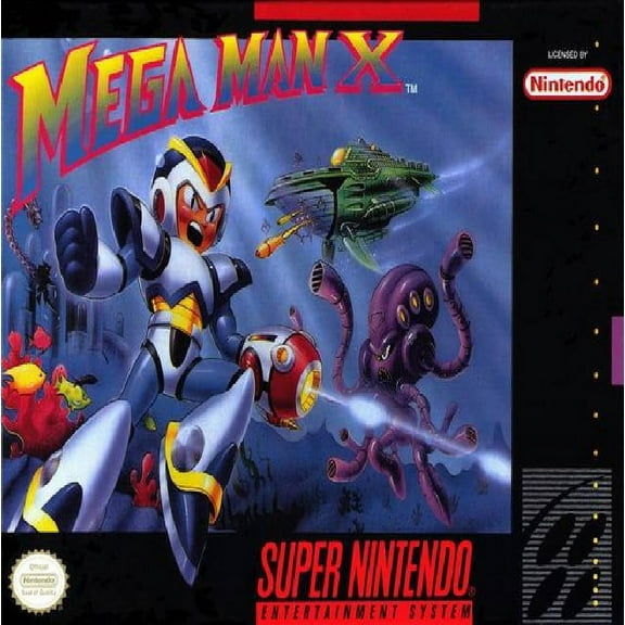Restored Mega Man X (Super Nintendo, 1993) SNES RPG Game (Refurbished)