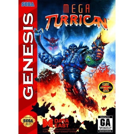 Restored Mega Turrican (Sega Genesis, 1994) Shooter Game (Refurbished)