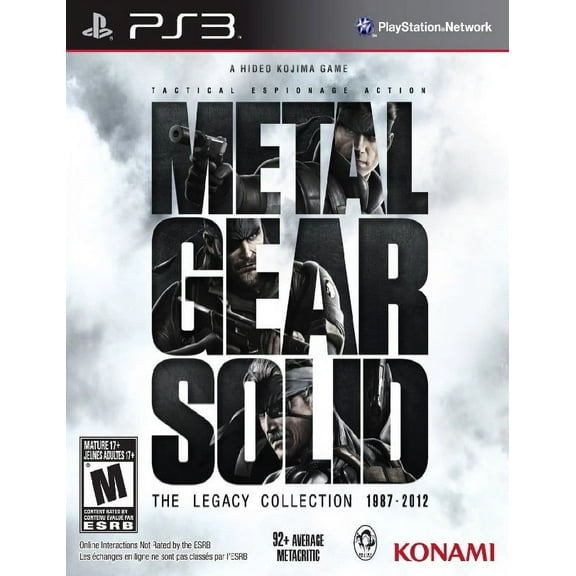 Restored Metal Gear Solid: The Legacy Collection (Playstation 3, 2013) Shooter Game (Refurbished)