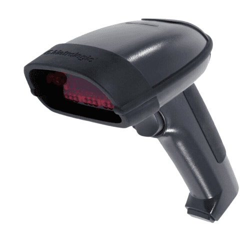 Restored Metrologic Focus MS1690 Area Imager Barcode Scanner – USB, 1D & 2D Barcode Reader, Stand Included, Black (Refurbished)