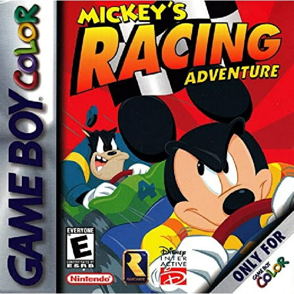 Restored Mickey's Racing Adventure (Nintendo Game Boy Color, 1999) (Refurbished)