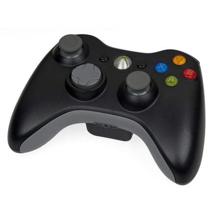 Restored Microsoft - Microsoft Official Xbox 360 Video Game Console Wireless Remote Controller Black (Refurbished)