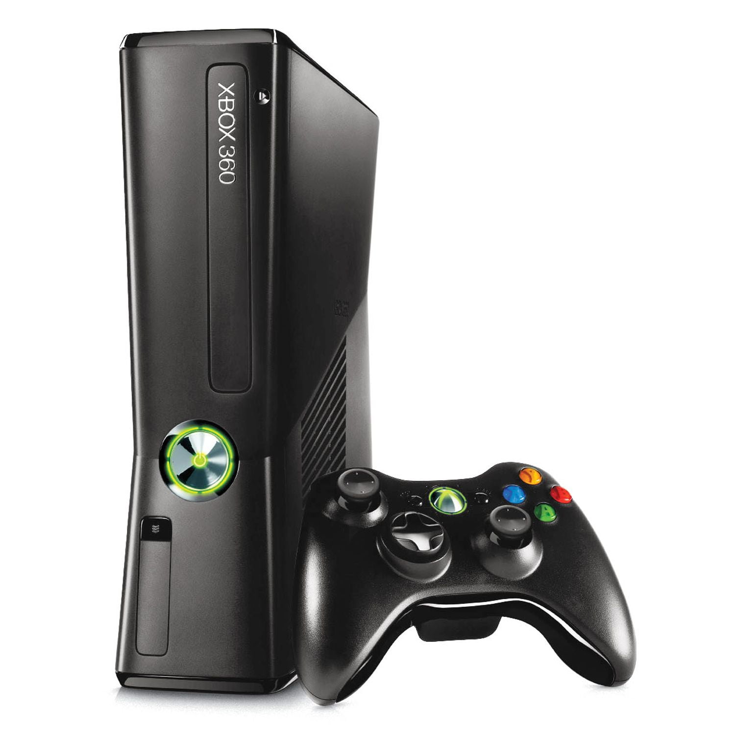 Restored Microsoft Xbox 360 Slim 4GB Video Game Console Matching Black  Controller HDMI (Refurbished)