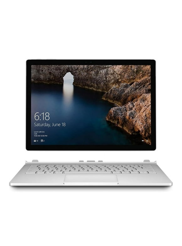 Restored Microsoft Surface Book 1st Gen (2015) i56300u @ 2.40ghz (Keyboard Included) CR900013 8GB RAM 128GB SSD Silver (Refurbished)