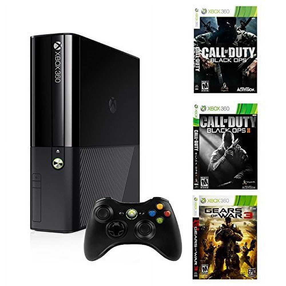 Restored Microsoft Xbox 360 500GB With Gears Of War 3 And Call Of