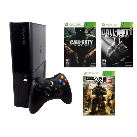 Restored Microsoft Xbox 360 500GB with Gears of War 3 and Call of Duty