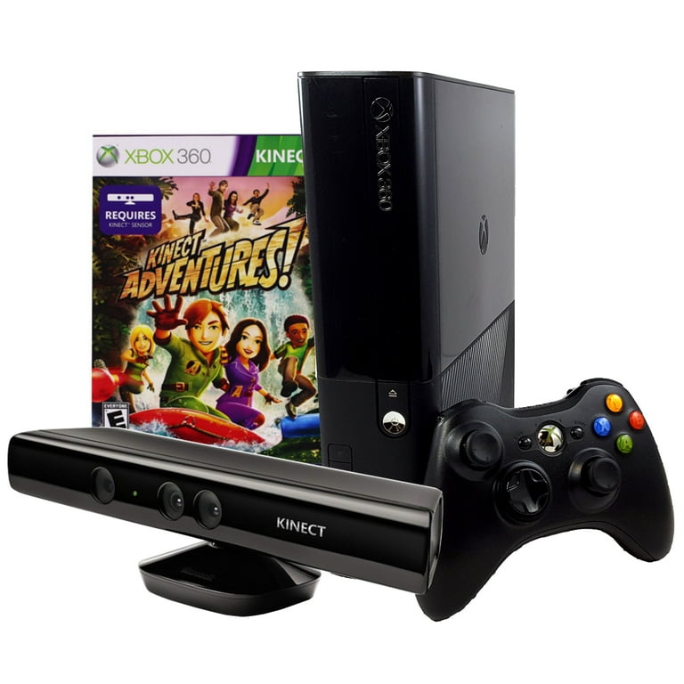 Restored Microsoft Xbox 360 E Slim 4GB Console with Kinect Sensor