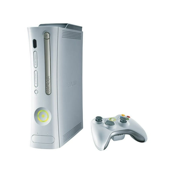 Restored Microsoft Xbox 360 Pro System with 20GB Hard Drive White Console (Refurbished)