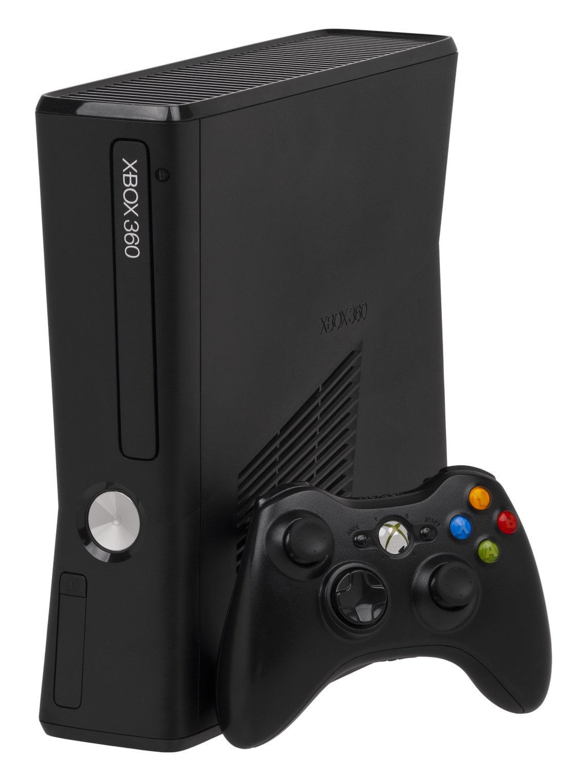 Restored Microsoft Xbox 360 S (Slim) 4GB Gaming Console Bundle (Refurbished)