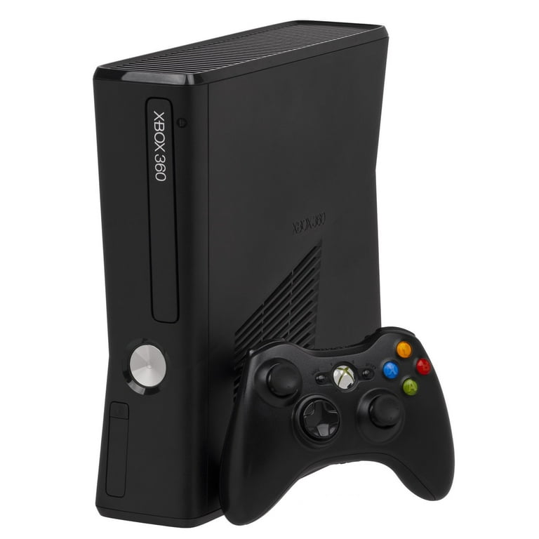 Restored Microsoft Xbox 360 S (Slim) 4GB Gaming Console Bundle  (Refurbished) 