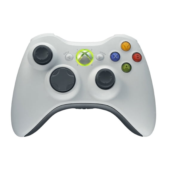 Restored Microsoft Xbox 360 Wireless Controller - White (Refurbished)