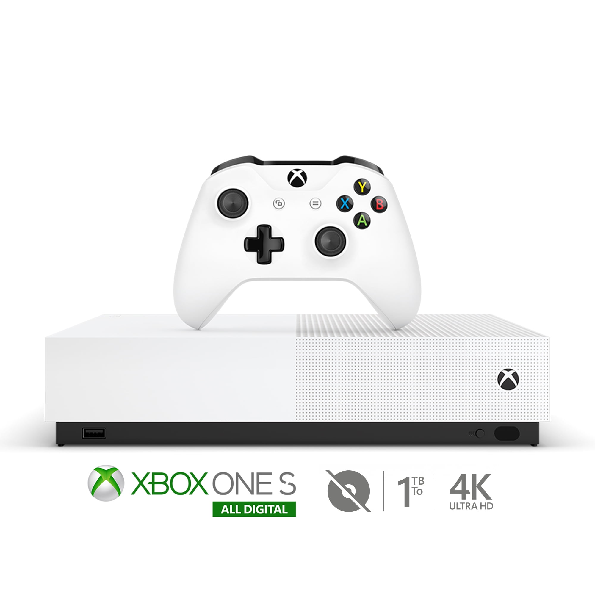 honderd Gezondheid specificeren Restored Microsoft Xbox One S 1TB All-Digital Edition Console with Xbox One  Wireless Controller - Disc-free Console - White (Refurbished) - Walmart.com