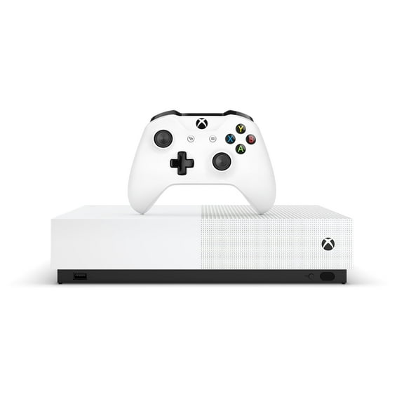 Restored Microsoft Xbox One S 1TB All-Digital Edition, White (Refurbished)