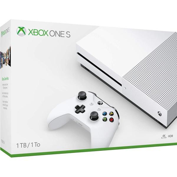 Restored Microsoft Xbox One S 1TB Console, White (Refurbished) - image 1 of 6