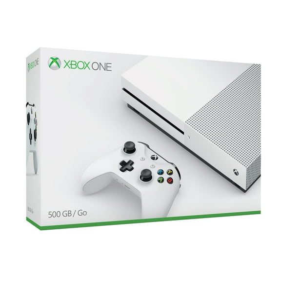 Restored Microsoft Xbox One S 500GB Console, White, ZQ9-00001 (Refurbished)