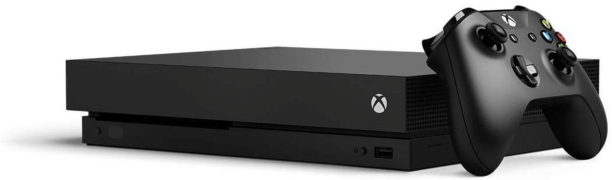 Restored Microsoft Xbox One X 1TB, 4K Ultra HD Gaming Console, Black (Refurbished)
