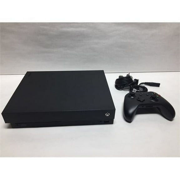 Restored Microsoft Xbox One X 1TB, 4K Ultra HD Gaming Console, Black (Refurbished)