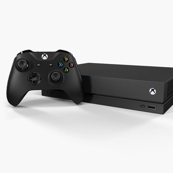 Restored Microsoft Xbox One X (1TB Console w/ Controller) Black