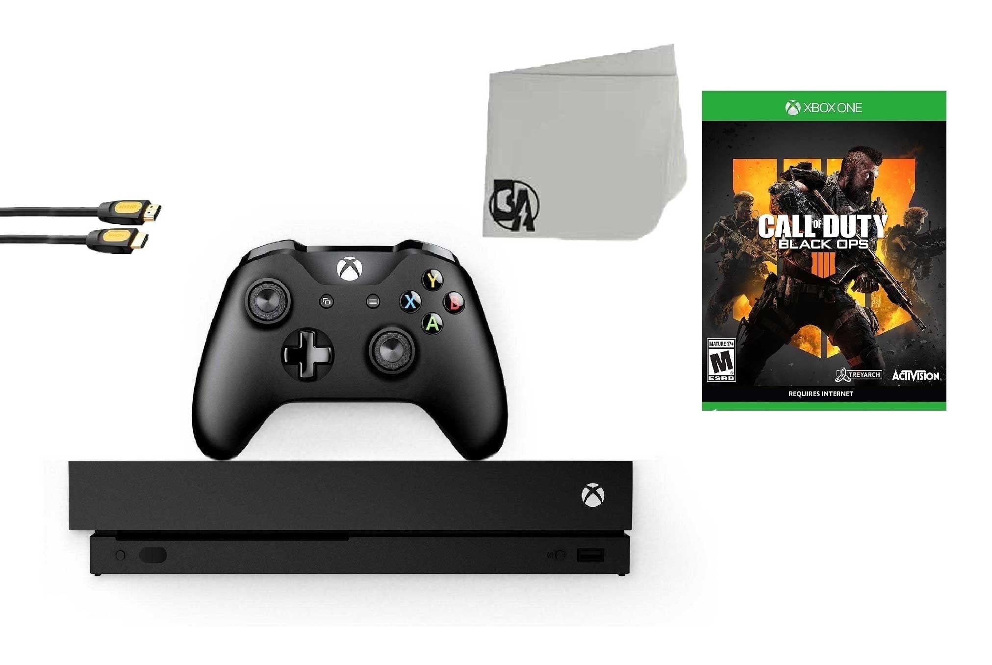 Restored Microsoft Xbox One X 1TB Gaming Console Black with Call of Duty Black Ops 4 BOLT AXTION Bundle Refurbished Walmart