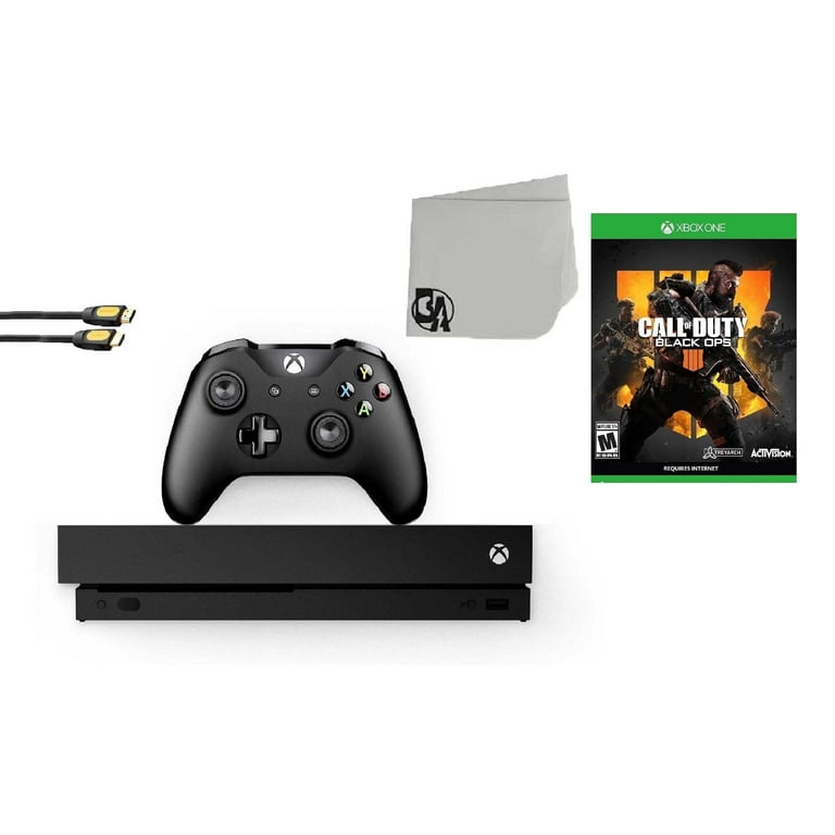 Restored Microsoft Xbox One X 1TB Gaming Console Black with Call of Duty Black Ops 4 BOLT AXTION Bundle Refurbished