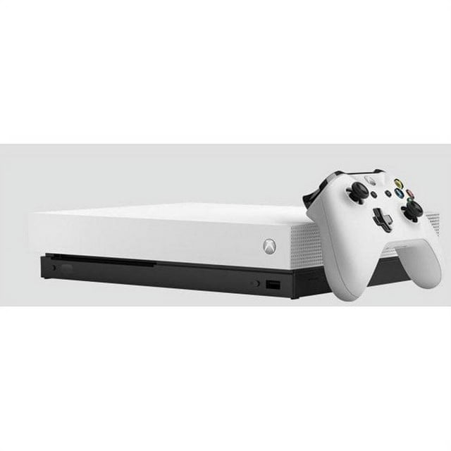 Restored Microsoft Xbox One X 1TB Gaming Console White with HDMI Cable (Refurbished)