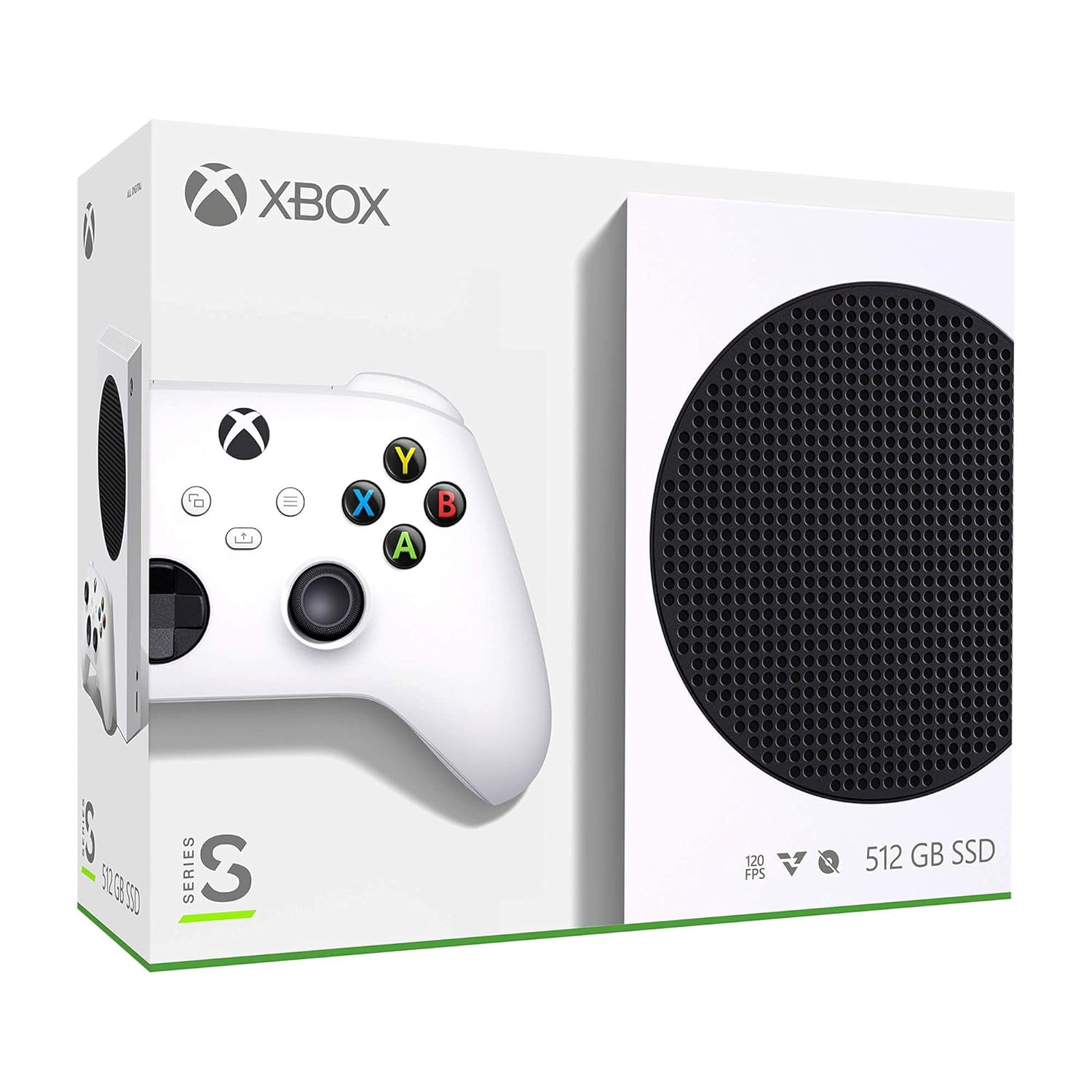 Microsoft Xbox Series S 512GB All-Digital Console, White - 2 Xbox Wireless Controllers, White, 1, 1, 1
