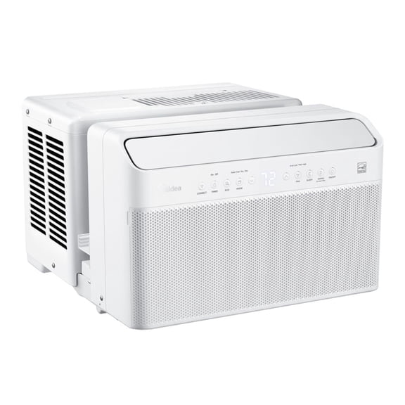 Restored Midea 12,000 BTU Smart Inverter U-Shaped Window Air Conditioner, RMW12SQW-B