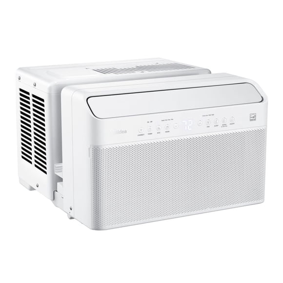 Restored Midea 12,000 BTU Smart Inverter U-Shaped Window Air Conditioner, RMW12SQW-B
