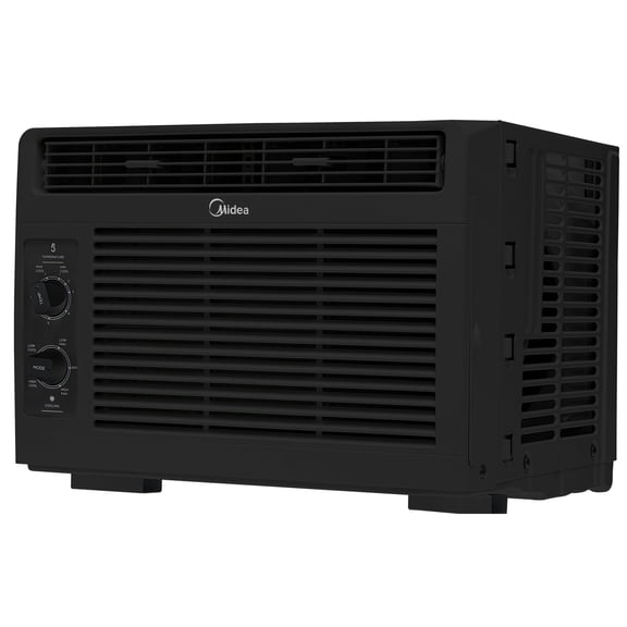 (Open Box) Midea 5,000 BTU 150 Sq ft Mechanical Window Air Conditioner, Black, RMW05MWB,