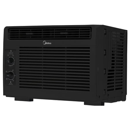Restored Midea 5,000 BTU 150 Sq ft Mechanical Window Air Conditioner, Black, RMW05MWB, (Refurbished)