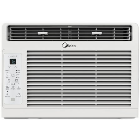 Restored Midea 5,000 BTU 150 Sq ft Window Air Conditioner with Remote, White, RMW05RWW, (Refurbished)