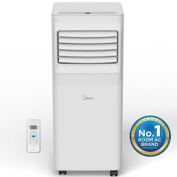 Restored Midea 5,000 BTU (8,000 ASHRAE) 115V Portable Air Conditioner with Comfort Sense Remote, Cools up to 150 Sq. ft. (Refurbished)