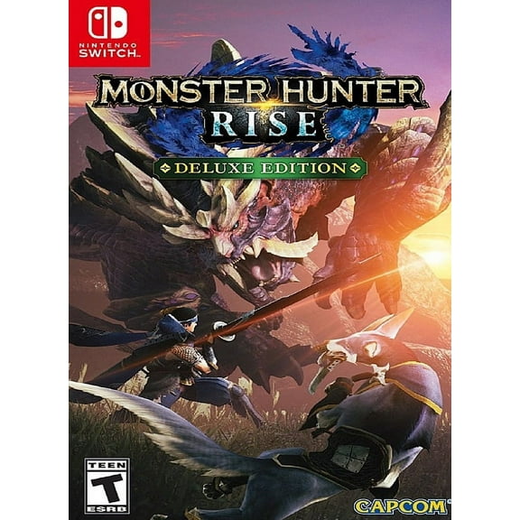 Restored Monster Hunter Rise Deluxe Edition (Nintendo Switch, 2021) RPG Game (Refurbished)