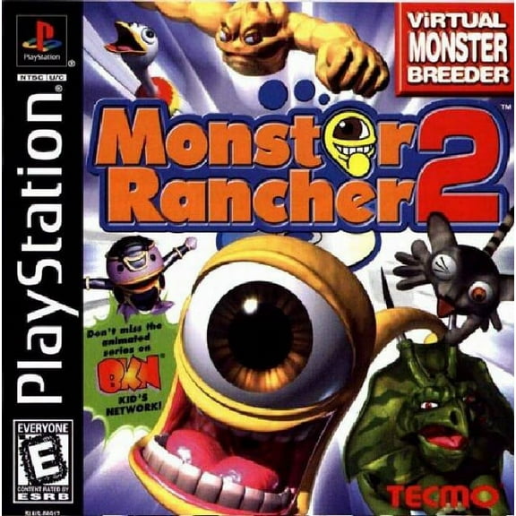 Restored Monster Rancher 2 (PlayStation 1, 1999) Fighting Game (Refurbished)