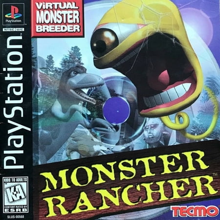 Monster Rancher Physical Video Game for PlayStation 1 Simulation 1 Player