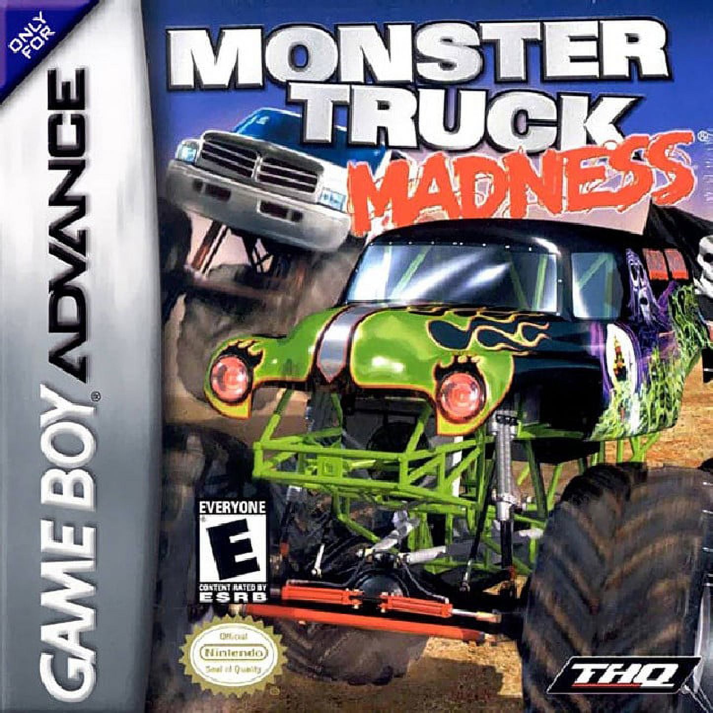 Restored Monster Truck Madness Nintendo Game Boy, THQ, Advance