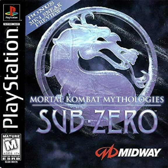 Restored Mortal Kombat Mythologies: Sub-Zero (Sony PlayStation 1, 1997) Fighting Game (Refurbished)