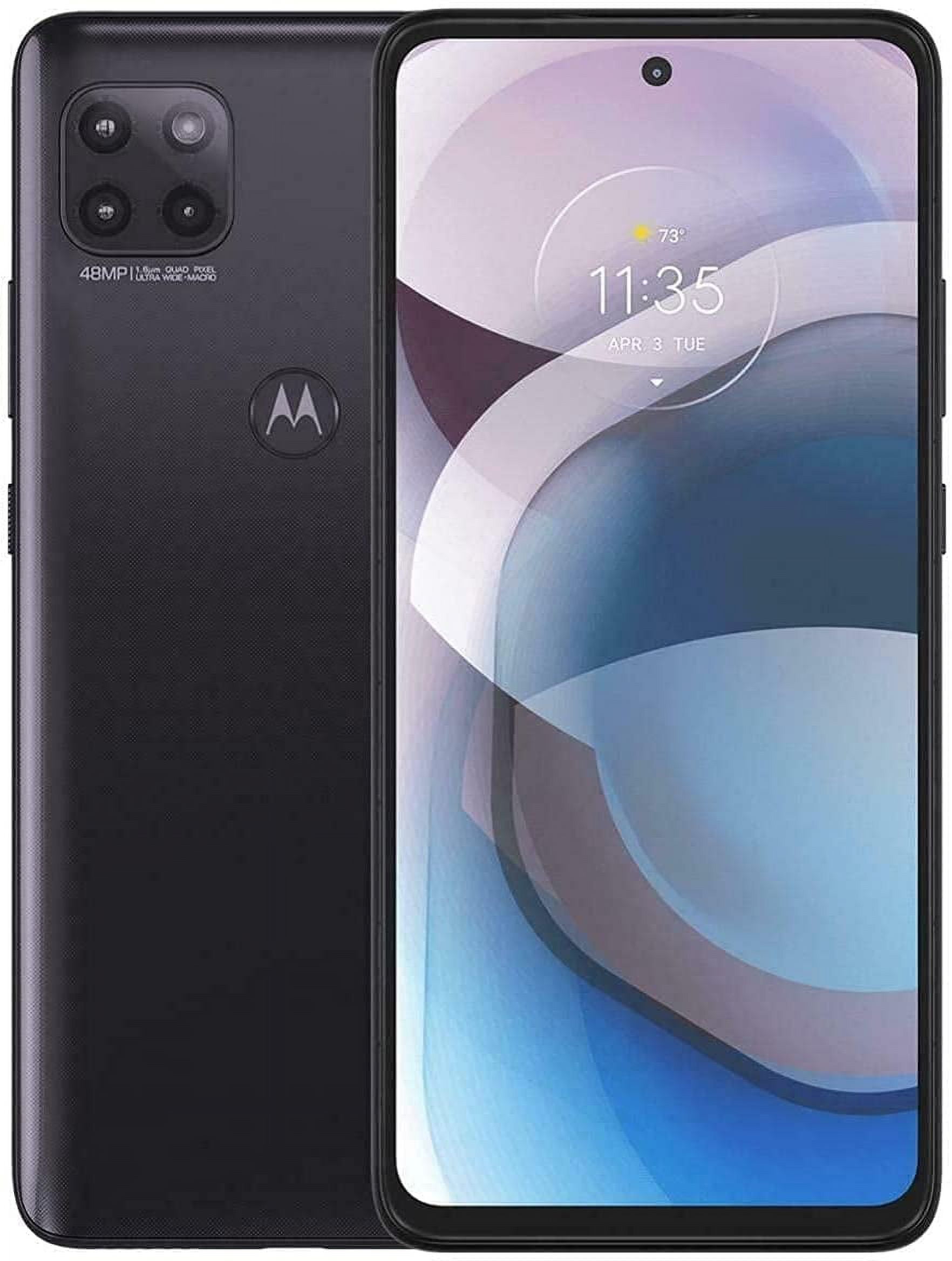 for Moto One 5G Phone Case,Black Matte Non-Slip Skid-proof Soft TPU Silicone Case Cover for Motorola Moto G 5G Plus - 202192403