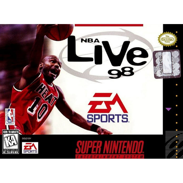 Restored NBA Live 98 Super Nintendo 1997 SNES Basketball Game Refurbished