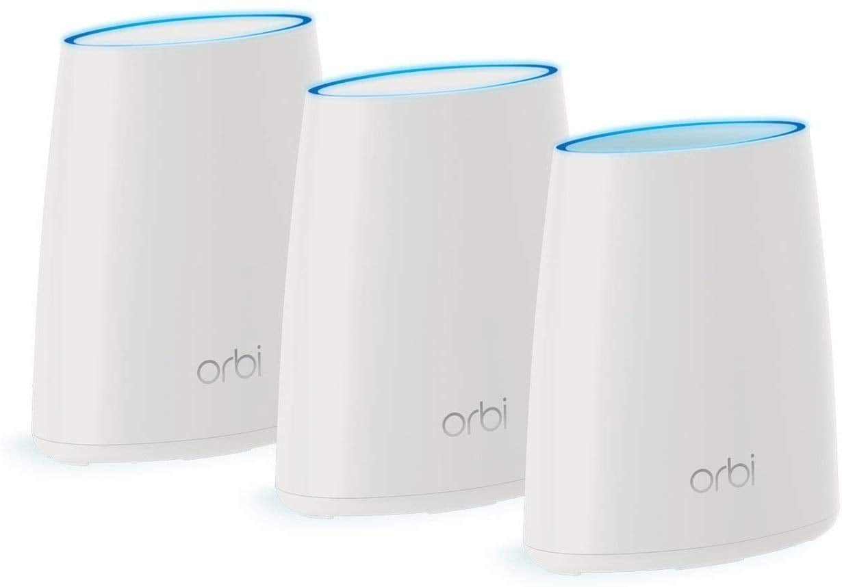 NETGEAR Orbi Whole Home Mesh WiFi System (RBK13) – Router replacement  covers up to 4,500 sq. ft. with 1 Router & 2 Satellites