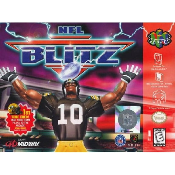 Restored NFL Blitz (Nintendo 64, 1997) Football Game (Refurbished)