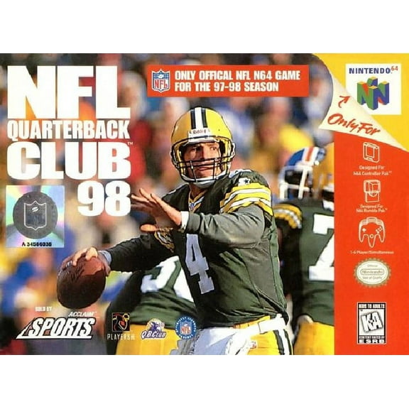 Restored NFL Quarterback Club 98 (Nintendo 64, 1997) (Refurbished)